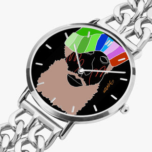 737. Hollow Out Strap Quartz Watch - With Indicators
