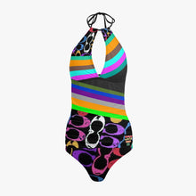 1033. Halter Top Two-Piece Tankini Swimsuit
