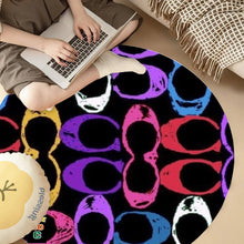 1007. Irregularly Cut Leather Floor Mat