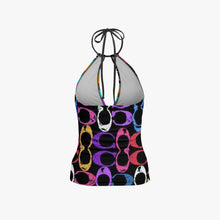 1033. Halter Top Two-Piece Tankini Swimsuit