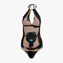 1033. Halter Top Two-Piece Tankini Swimsuit