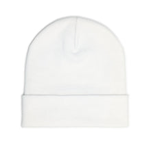 Embroidered Pink Flamingo Row Knit Beanie