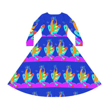 Women's Long Sleeve Dance Dress (AOP)