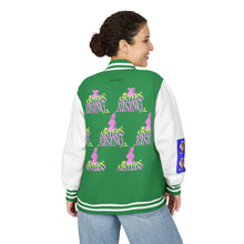 Letterman Jacket — "Sisters Rising" Retro Graphic Varsity Jacket
