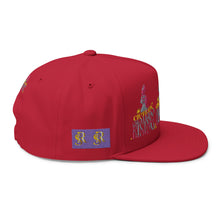 Flat Bill Cap — 'Rising' Embroidered Skate Graphic Snapback