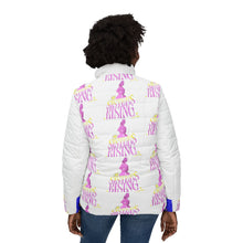 Rising Goddess Patterned Women’s Puffer Jacket