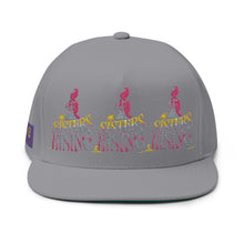Flat Bill Cap — 'Rising' Embroidered Skate Graphic Snapback