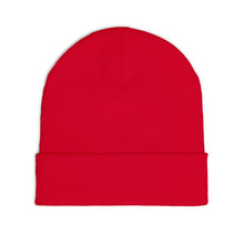 Embroidered Pink Flamingo Row Knit Beanie