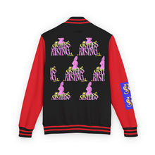 Letterman Jacket — "Sisters Rising" Retro Graphic Varsity Jacket