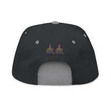 Flat Bill Cap — 'Rising' Embroidered Skate Graphic Snapback