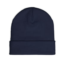 Embroidered Pink Flamingo Row Knit Beanie