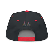 Flat Bill Cap — 'Rising' Embroidered Skate Graphic Snapback
