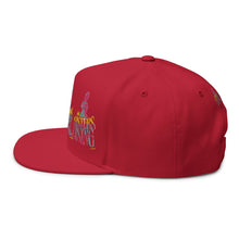Flat Bill Cap — 'Rising' Embroidered Skate Graphic Snapback