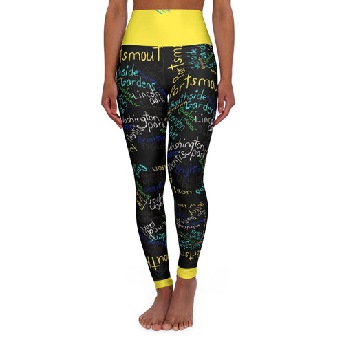 High Waisted Yoga Leggings (AOP)