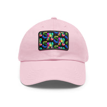 Dad Hat with Leather Patch (Rectangle)