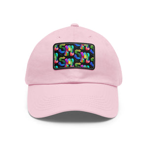 Dad Hat with Leather Patch (Rectangle)