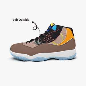 522.  AJ11 Basketball Sneakers -Blue Sole