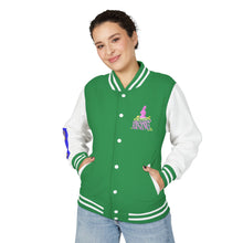 Letterman Jacket — "Sisters Rising" Retro Graphic Varsity Jacket