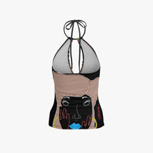 1033. Halter Top Two-Piece Tankini Swimsuit