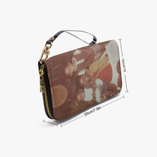 982. PU Leather Strap Zipper Wallet