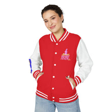 Letterman Jacket — "Sisters Rising" Retro Graphic Varsity Jacket