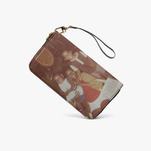 982. PU Leather Strap Zipper Wallet