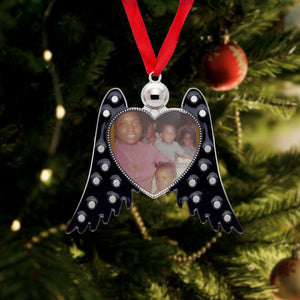 1074.Angel Wings Ornaments - Heart Shape