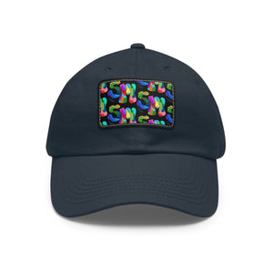 Dad Hat with Leather Patch (Rectangle)