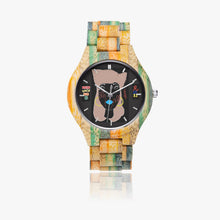 884. Camouflage Wooden Watch - Green&Blue