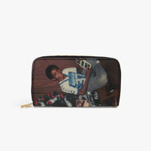 982. PU Leather Strap Zipper Wallet