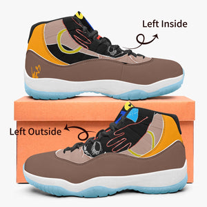 522.  AJ11 Basketball Sneakers -Blue Sole