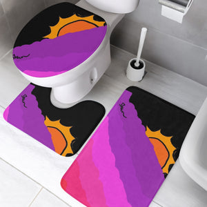 778. 3 Pcs Toilet Rug Set