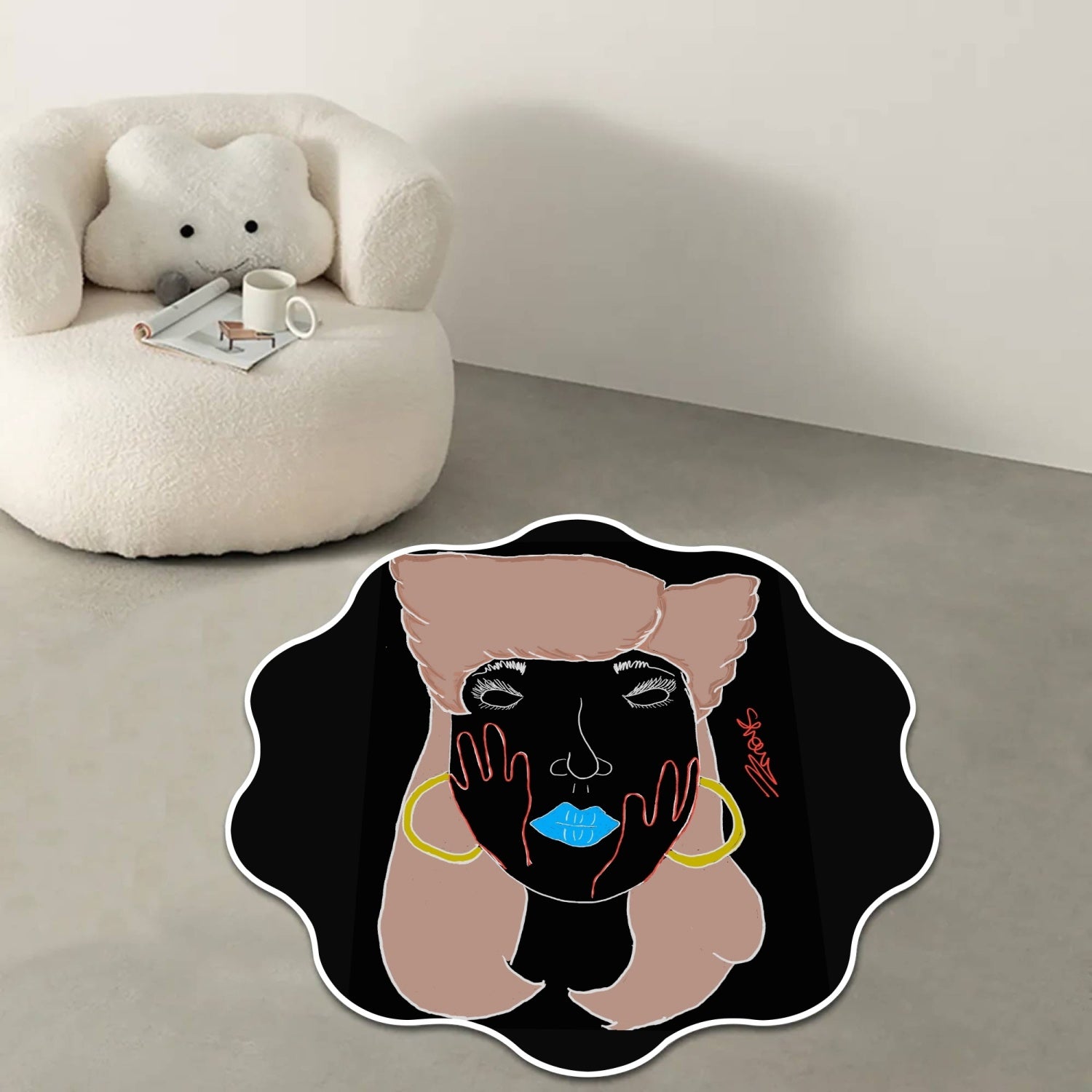 1008. Sunflower Shaped Carpet