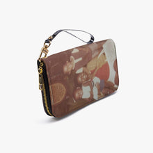 982. PU Leather Strap Zipper Wallet