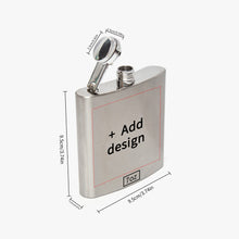 433. 6oz Stainless Steel Hip Flask
