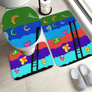 778. 3 Pcs Toilet Rug Set