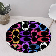 1007. Irregularly Cut Leather Floor Mat