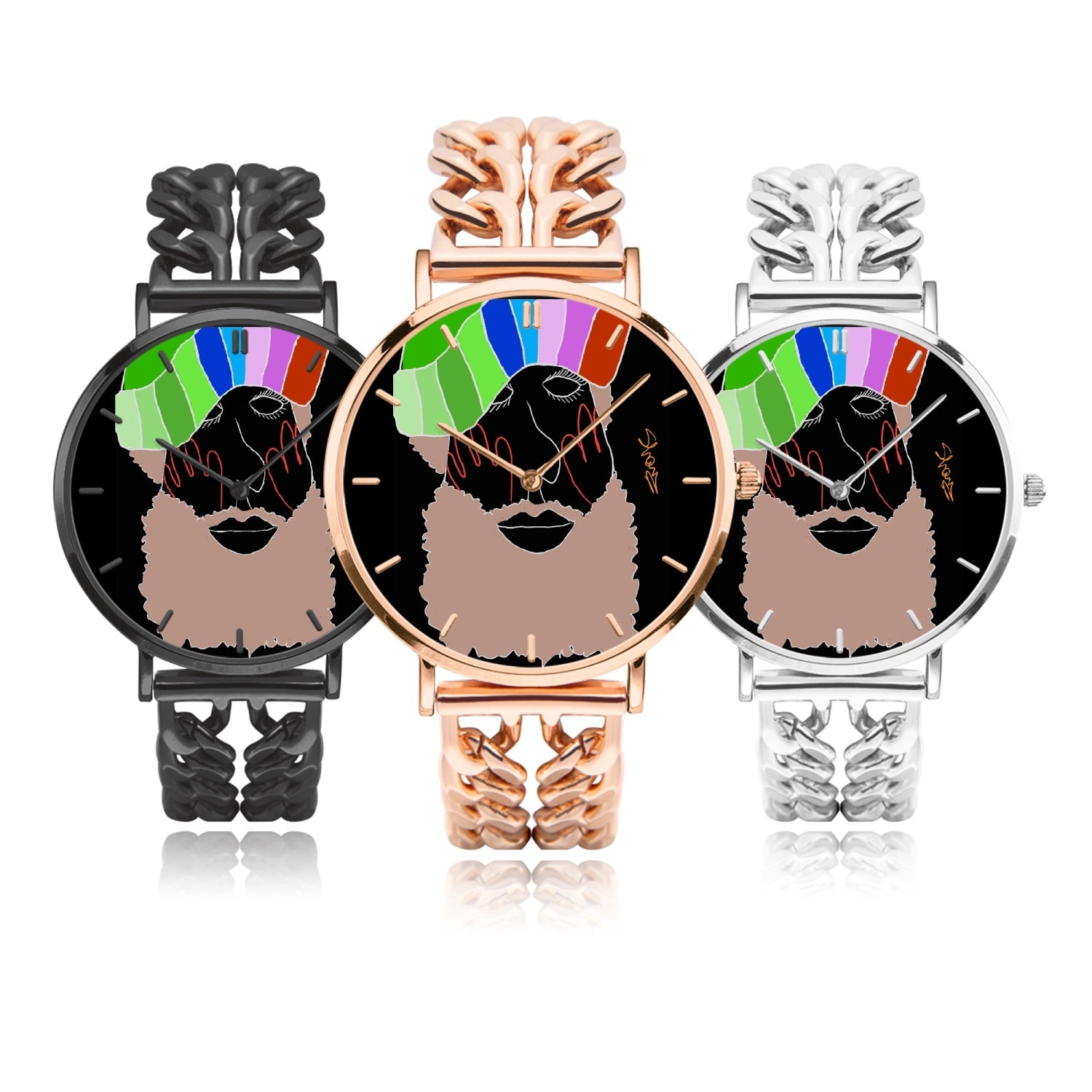 737. Hollow Out Strap Quartz Watch - With Indicators