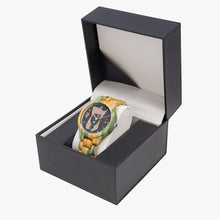 884. Camouflage Wooden Watch - Green&Blue