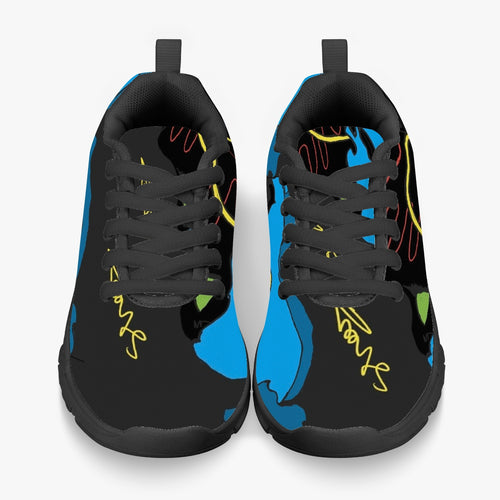 217. Kids' Lightweight Mesh Sneakers - Black