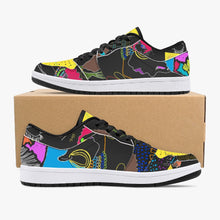 174. Low-Top Leather Sneakers - White/Black