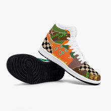 352. New Black High-Top Leather Sneakers