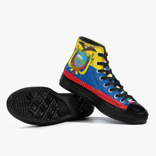 286. New High-Top Canvas Shoes - Black