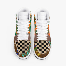 352. New Black High-Top Leather Sneakers