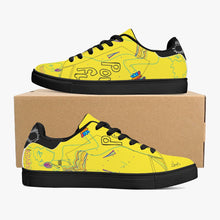 190. Classic Low-Top Leather Sneakers - White/Black