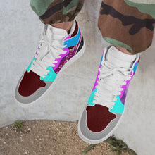 236. New High-Top Leather Sneakers - White