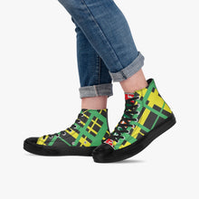 286. New High-Top Canvas Shoes - Black