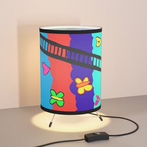 Tripod Lamp with High-Res Printed Shade, US\CA plug