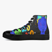 286. New High-Top Canvas Shoes - Black