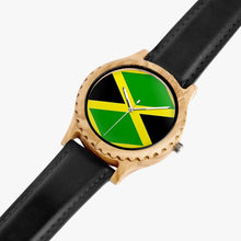 205. Italian Olive Lumber Wooden Watch - Leather Strap